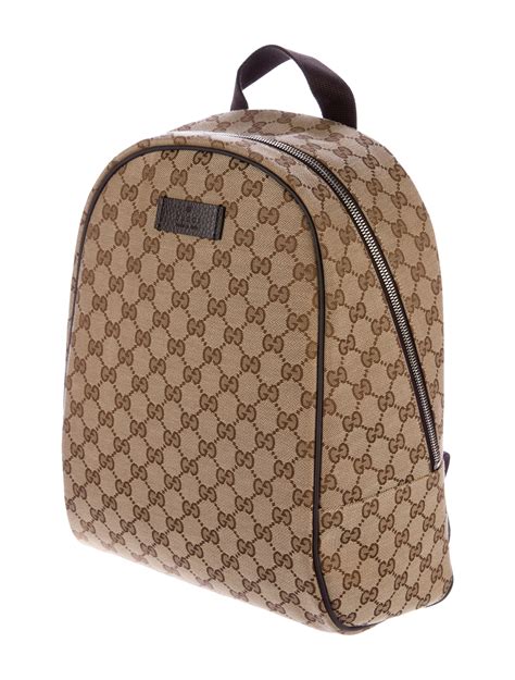 gucci gg logo backpack.